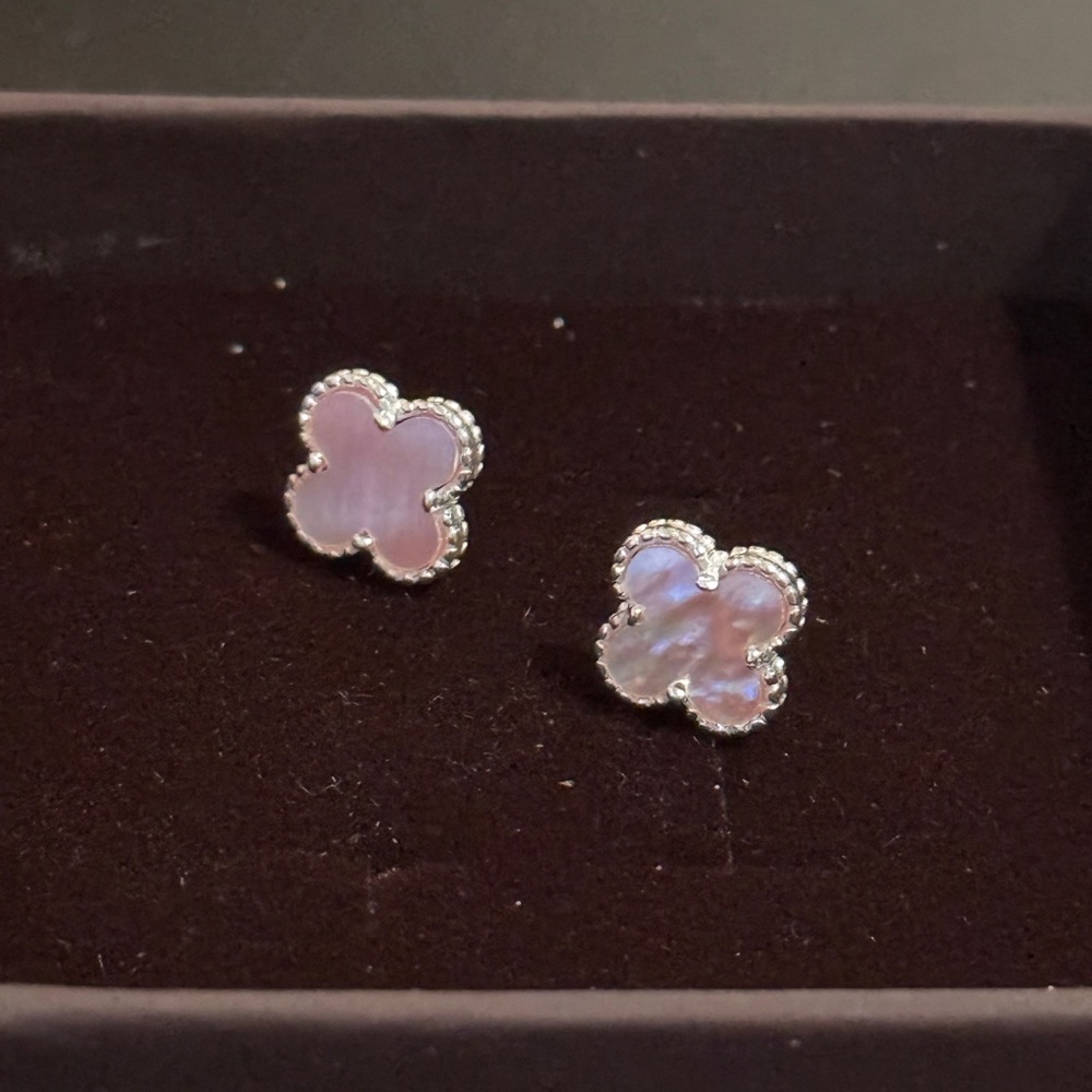Mother Pearl 925 silver sterling earring studs